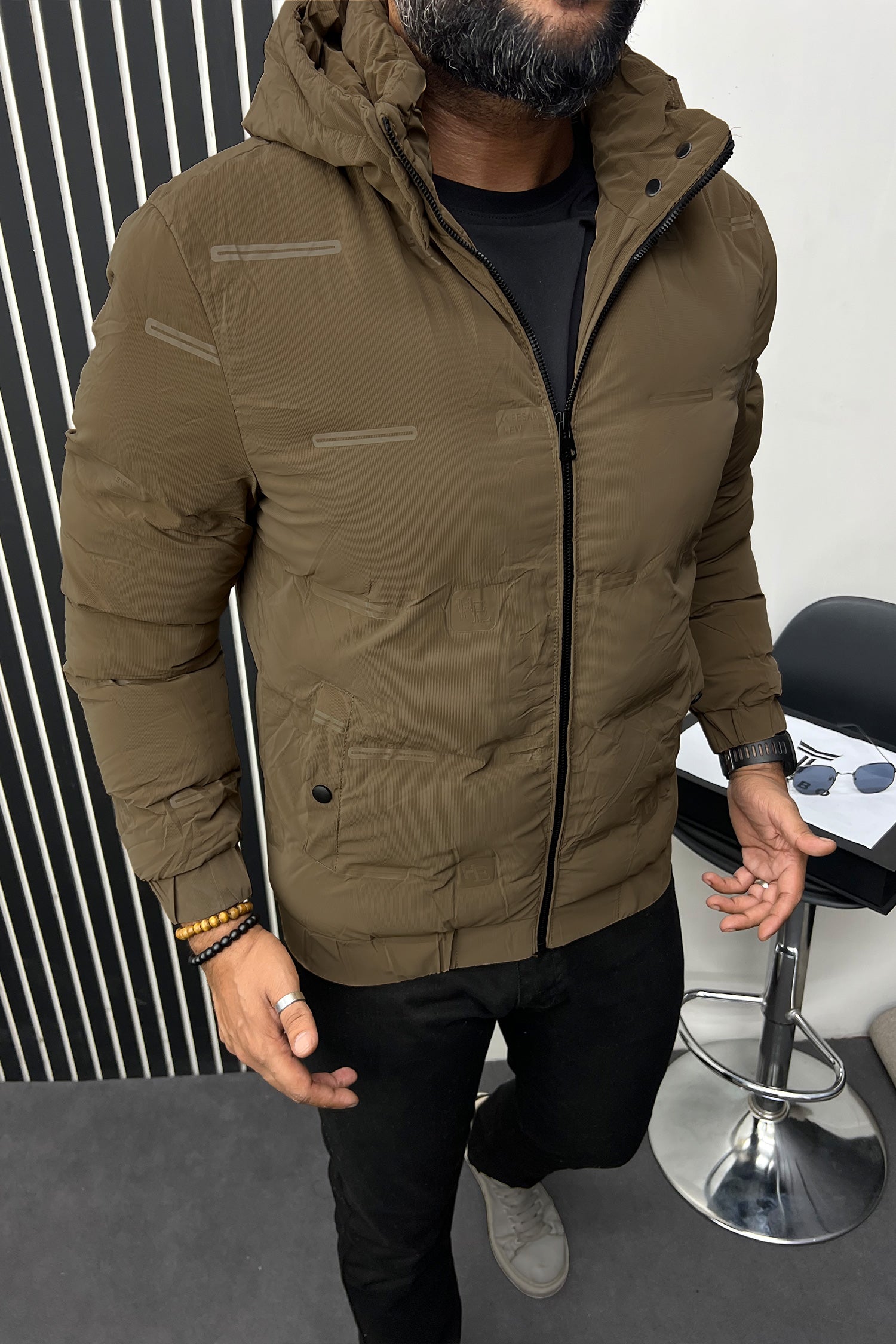 New Edition Branded Hood Style Imported Puffer Jacket