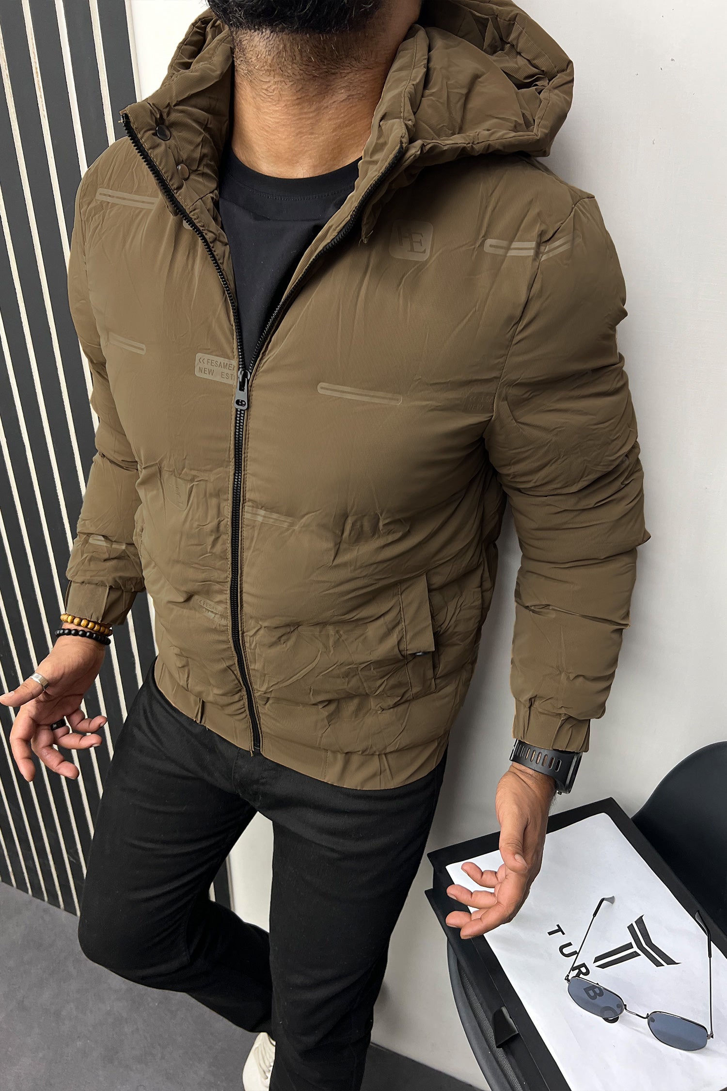 New Edition Branded Hood Style Imported Puffer Jacket