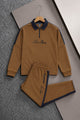 Lro Piana Authentic Style Collar Men's Co-Ord Set