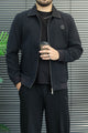 Zipped Blouson Imp Men's Wool Jacket In Dark Navy