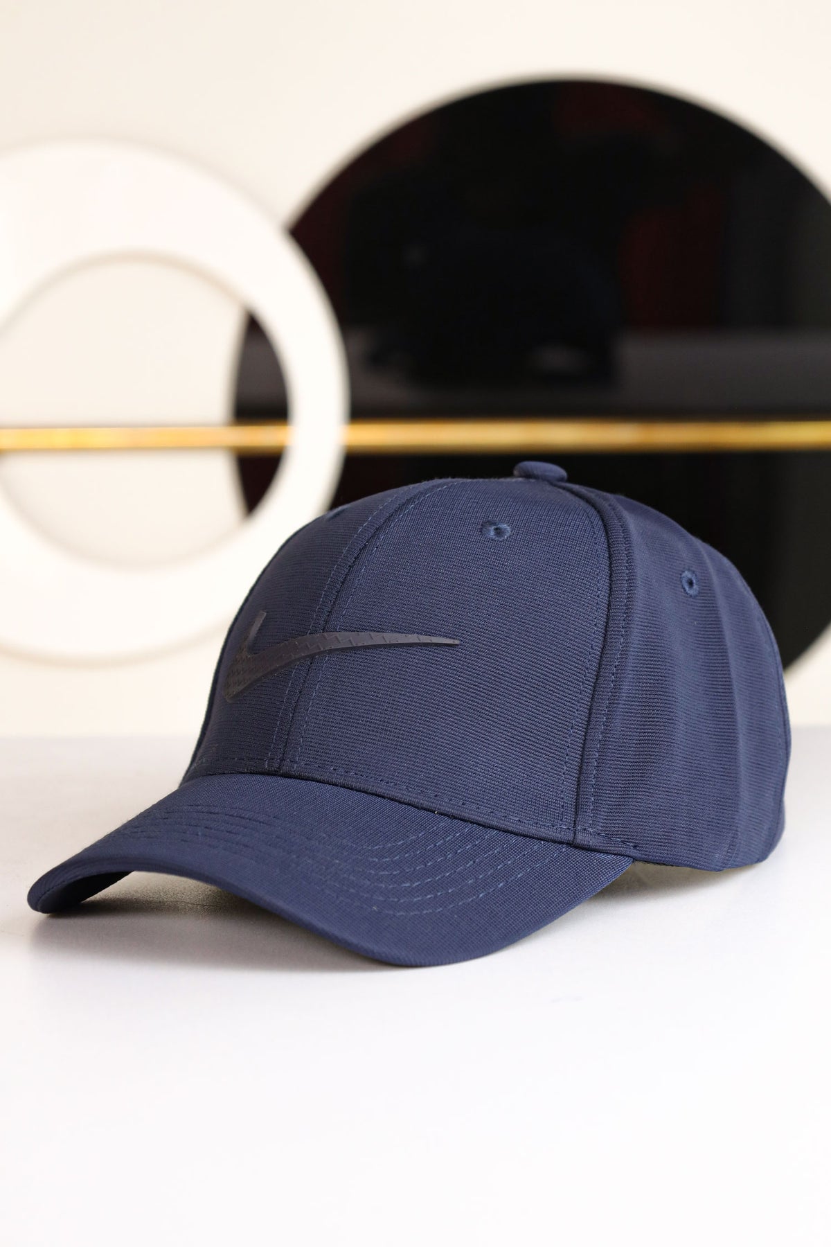 Nke Ageless Curve Imp Polyester Cap In Dark Navy