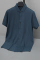 Turbo Seamless Smooth Silk Casual Shirt Dark Navy