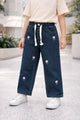 Turbo "FAIRYRAIN" Embroidered Denim Jeans For Girls