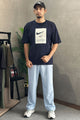 Nke Run Heritage Graphic Men's Co-Ord Set In Dark Navy