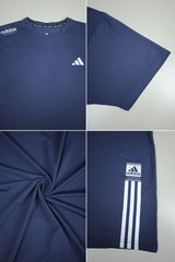 Adds Training Hit Workout Fitness Dry-Fit Tee In Dark Navy