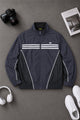 Adds Light-Weight Windbreaker Imp Men Sports Jacket In Dark Navy