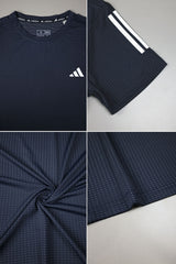 Adds Club Tennis Training Mesh Dry-Fit Tee In Zink