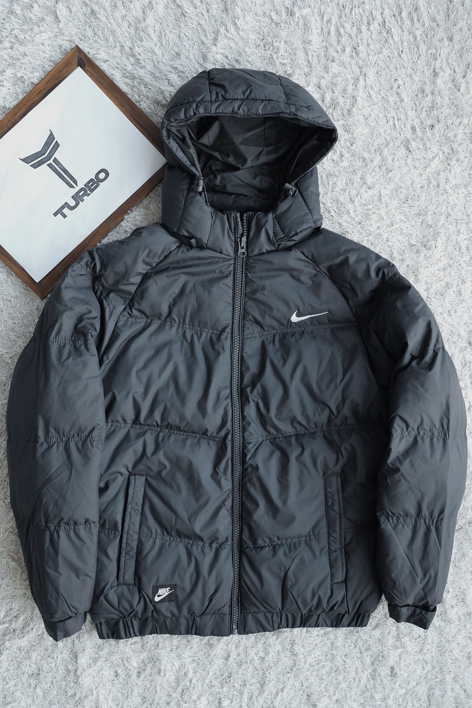 Nke Signature Quilted Padded Imported Puffer Jacket