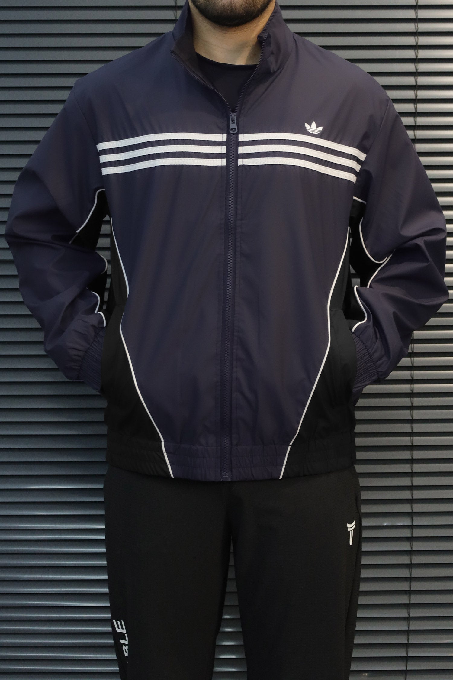 Adds Light-Weight Windbreaker Imp Men Sports Jacket In Dark Navy