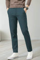Turbo Urban Era Executive Slim Fit Cotton Pant In Dark Navy