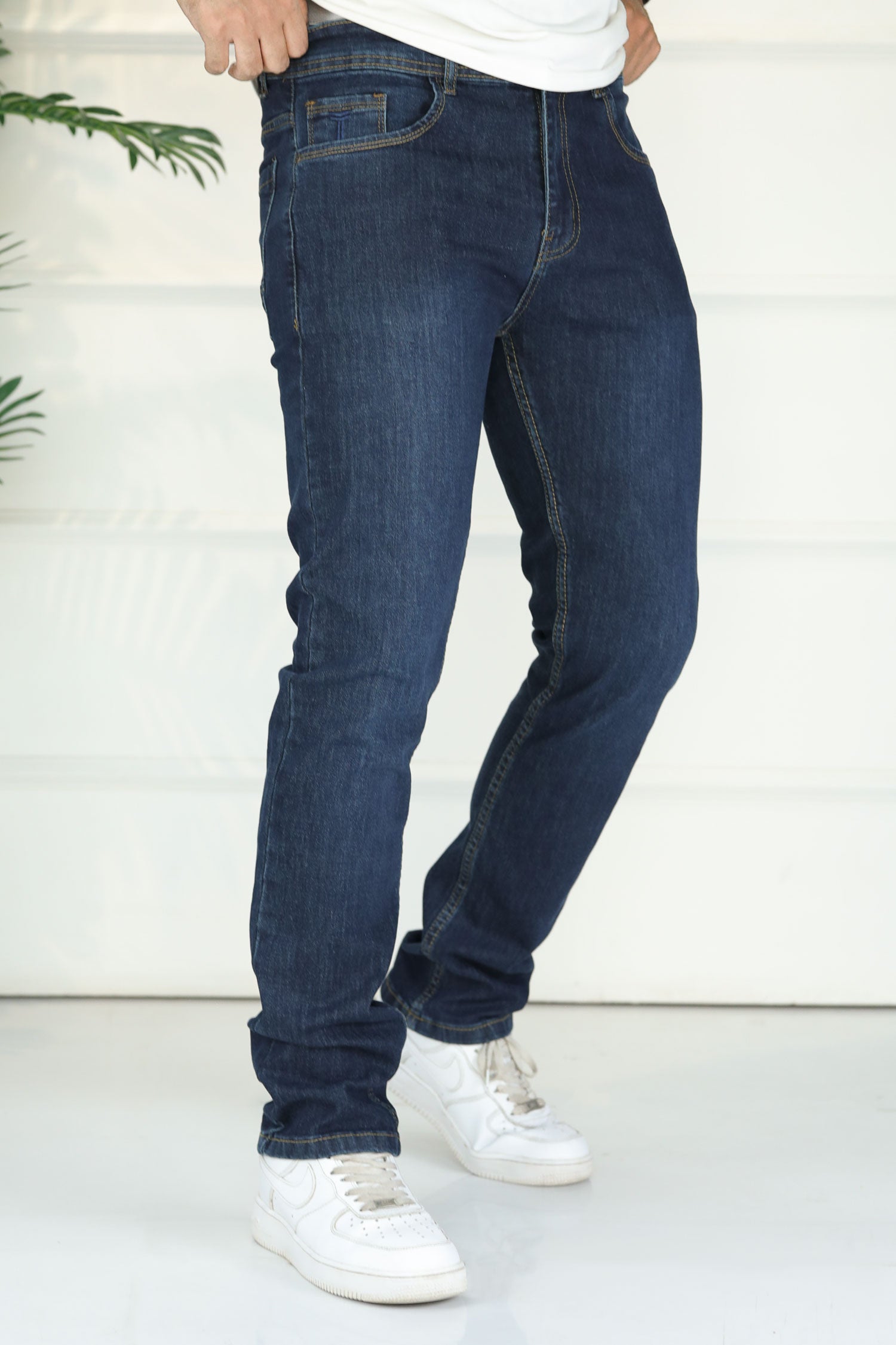 Turbo Kinetic-Move Tech Slim Jeans In Dark Navy