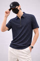 Turbo Urban Zip Line Men's Polo Shirt In Dark Navy