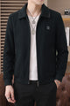 Zipped Blouson Imp Men's Wool Jacket In Dark Navy