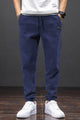 Street Wear Denim Turbo Jogger Pant in Dark Navy