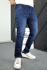 Slim Fit Turbo Jeans In Dark Navy