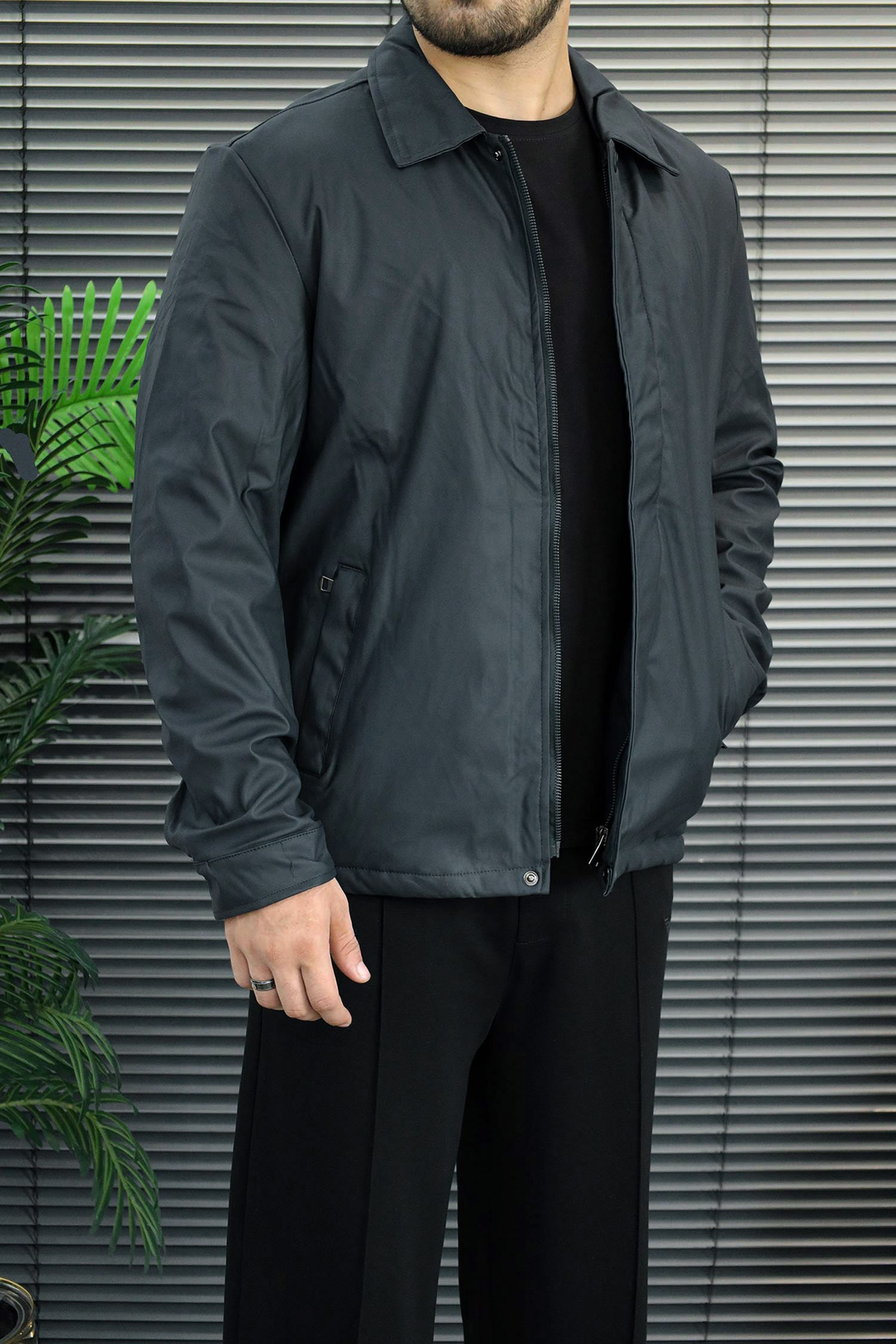 Turbo Lightweight Wind-Breaker Imported Leather Jacket