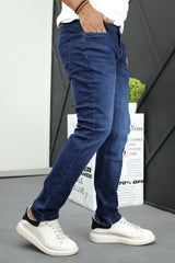 Slim Fit Turbo Jeans In Dark Navy