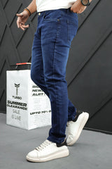 Slim Fit Turbo Jeans In Dark Navy