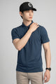 Turbo Essential Apparel line Men's Polo T-Shirt In Dark Navy