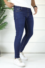 Turbo City Crop Ankle Fit Jeans In Dark Navy