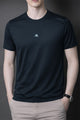 Mens Quiet Comfort Round Neck T-shirt In Dark Navy