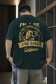 California Relaxed Graphic Oversize Tee In Dark Zink