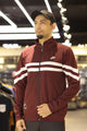 Nke Track Top "Pitch" Men Zipper Upper In Maroon