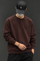 Turbo Ban Style Button Placket Imported Men's Sweatshirt
