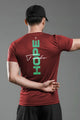 Turbo Strength in Hope Performance Dry-Fit Tee In Dark Maroon