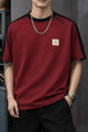 Turbo Core Wear Round Neck Tee In Maroon