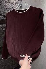 Turbo Ribbed RoundNeck Imported Men's Sweater