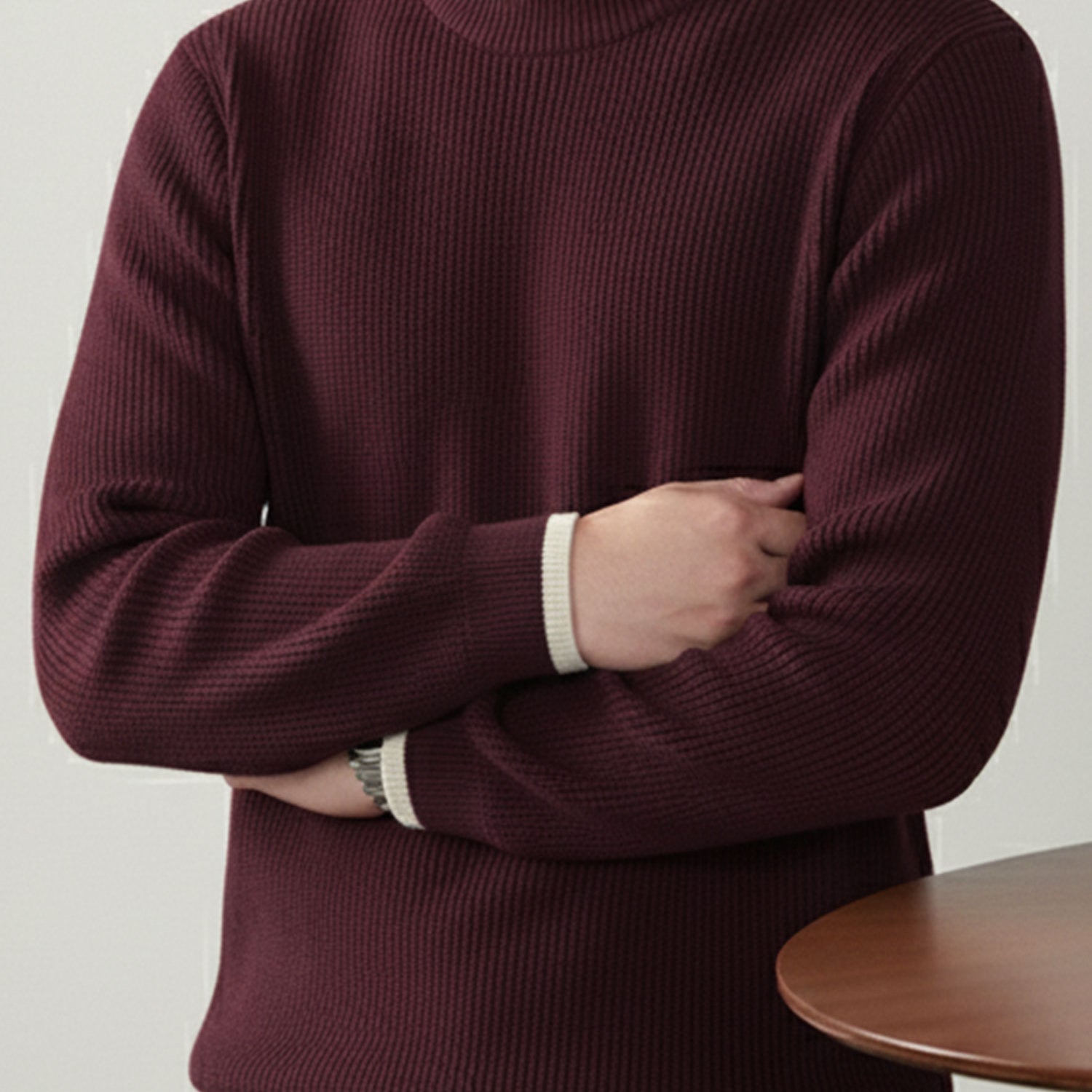 Turbo Ribbed RoundNeck Imported Men's Sweater