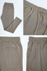 Turbo Elastic Classic Pleated Slimfit Trouser In Dorian Grey