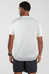 Turbo imp Reflector Stripe Dry Fit Tee In White