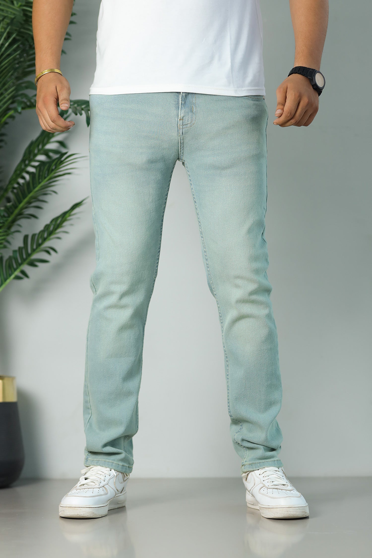 Turbo Apex-Stretch Performance Slim Fit Jeans In Dirty Sage