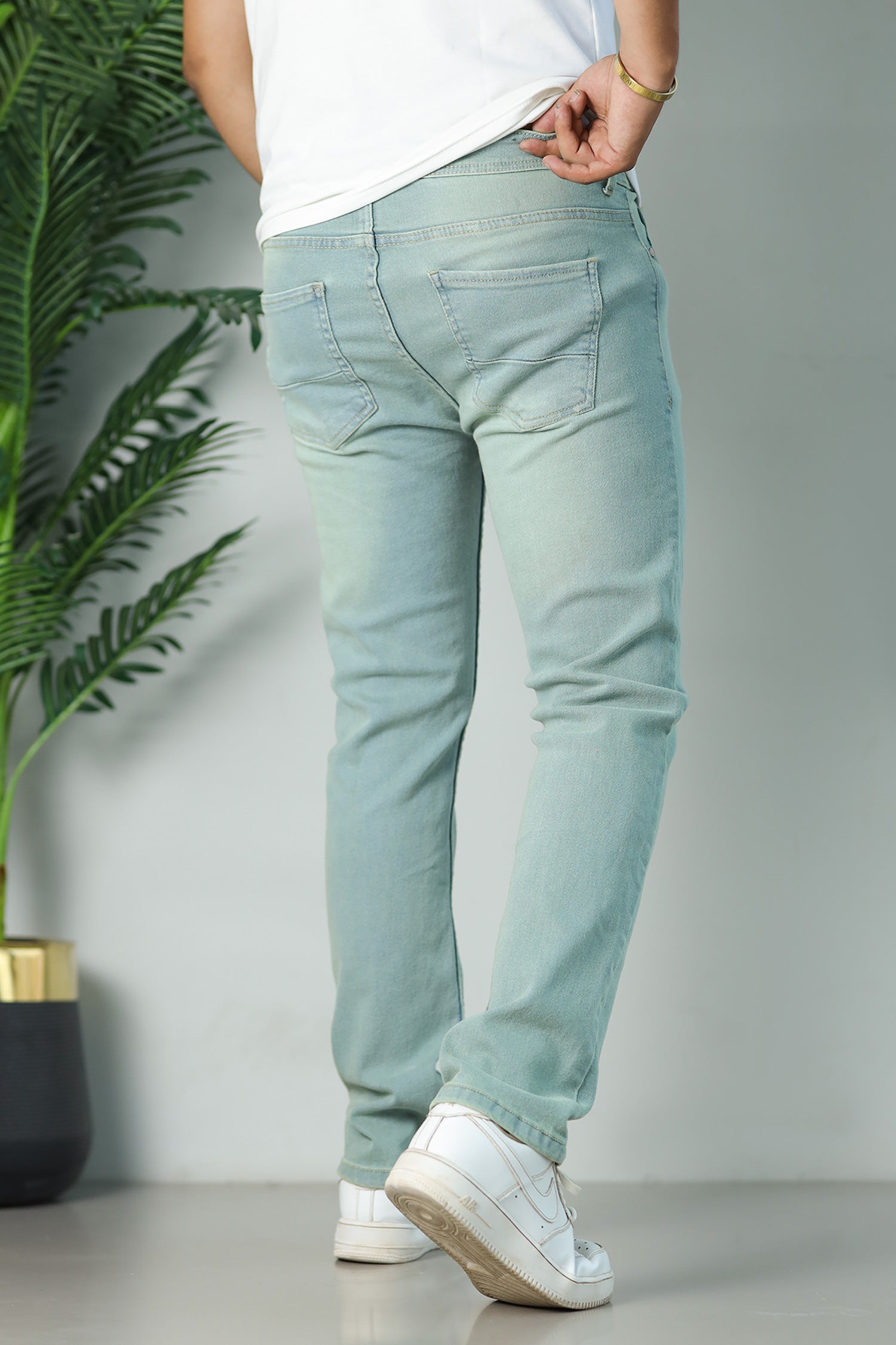 Turbo Apex-Stretch Performance Slim Fit Jeans In Dirty Sage