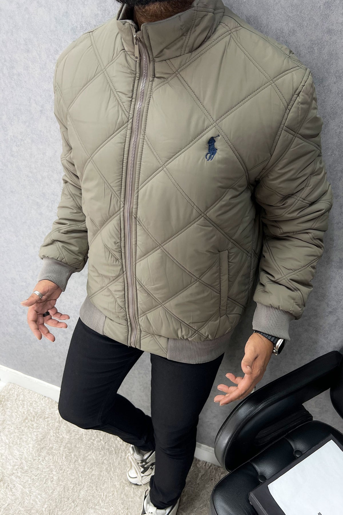 Rph Lren Polo Diamond Cut Stitch Imported Puffer Jacket