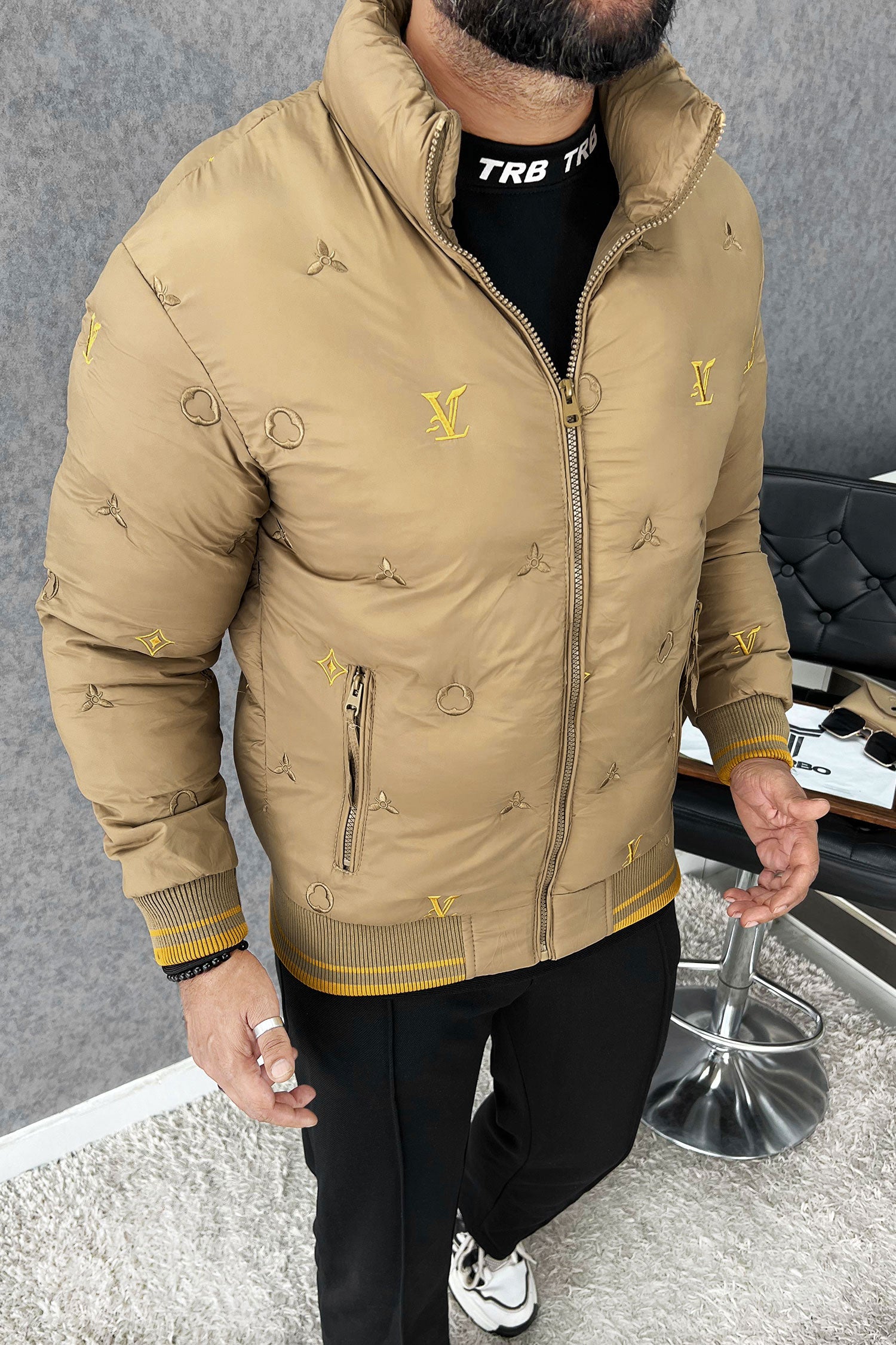 Luis Vten Embossed Branding Imported Puffer Jacket