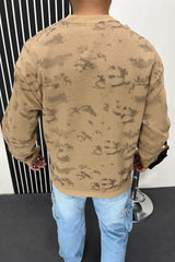 Wher Dye&Dye Style Full Sleeves Men's Sweatshirt