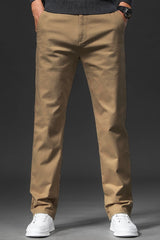 Fashion Trend Slim Fit Premium Cotton Pant In Dark Skin