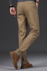 Fashion Trend Slim Fit Premium Cotton Pant In Dark Skin