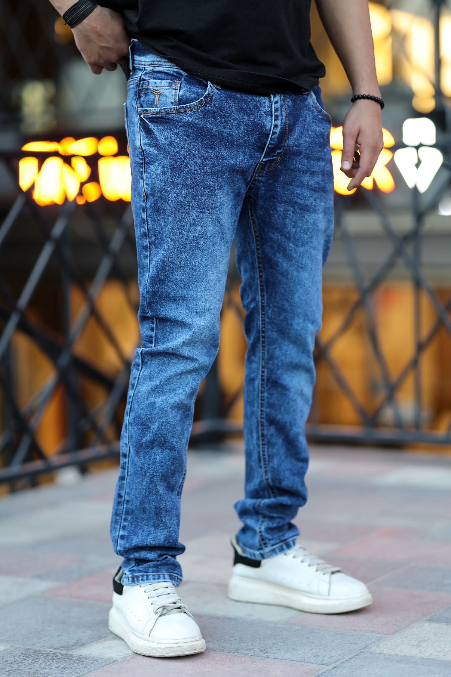 Faded Thankful Slim Fit Turbo Jeans In Dirty Blue