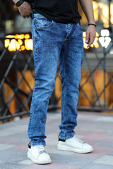 Faded Thankful Slim Fit Turbo Jeans In Dirty Blue