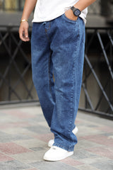 Loose Fit Turbo Jeans in Dirty Blue
