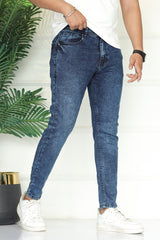 Turbo Refined Edge Ankle-Fit Jeans In Dirty Blue
