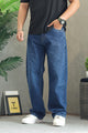 Turbo Classic Comfort Denim Baggy Jeans In Dirty Blue