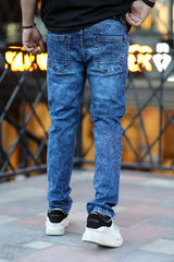 Faded Thankful Slim Fit Turbo Jeans In Dirty Blue