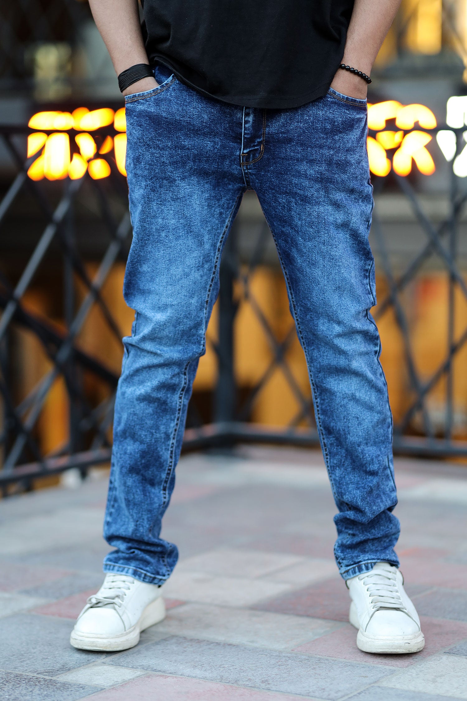 Faded Thankful Slim Fit Turbo Jeans In Dirty Blue