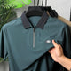 Turbo Quarter Zipper Design Polo Men's T-Shirt