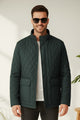 Turbo Placket Pockets Quilted Puffer Jacket